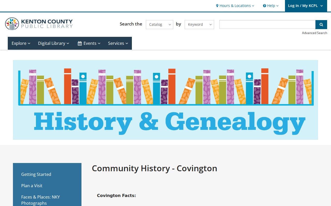 Covington city directory companion community history collection