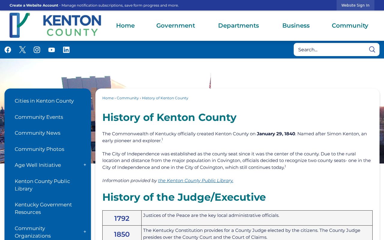 Kenton County two-seat history for Covington city directory research