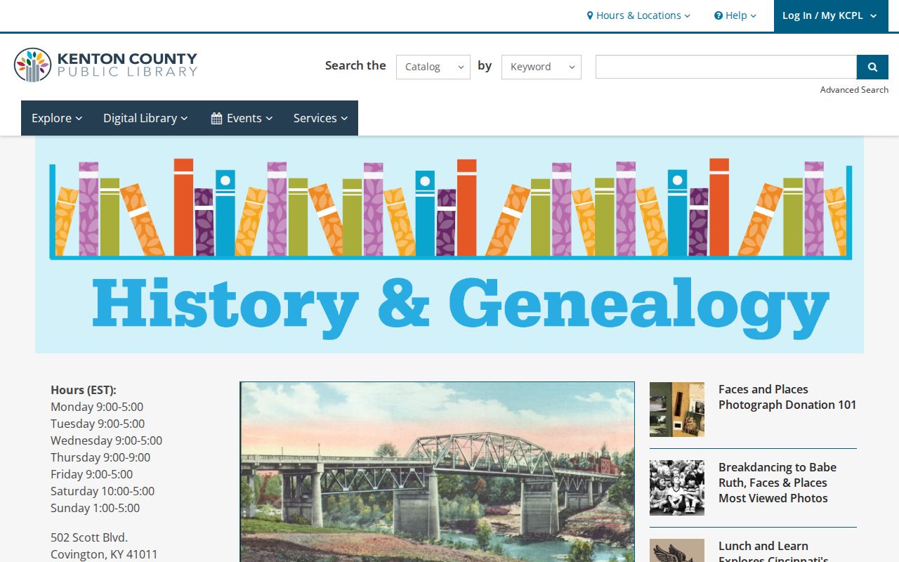Covington city directory research at Kenton Library genealogy