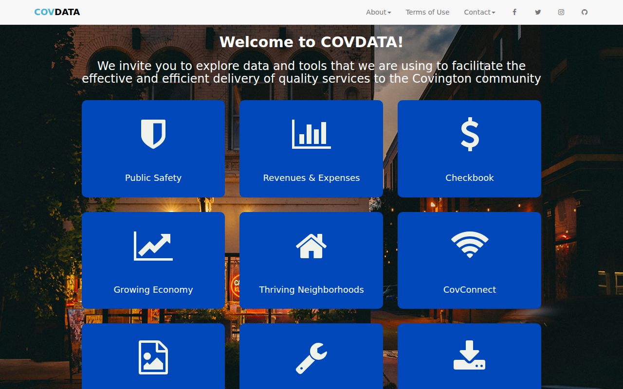 Covington neighbors CovData block records